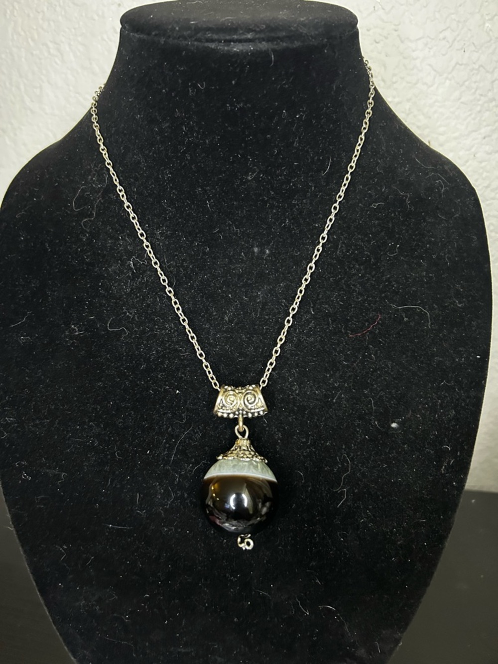 Silver-Tone Crystal Pendant Necklace - Women Jewelry